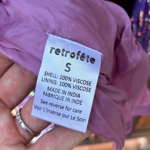 Retrofete GABRIELLE SEQUIN ROBE Iridescent Lavender Small NWT - Picture 5 of 11